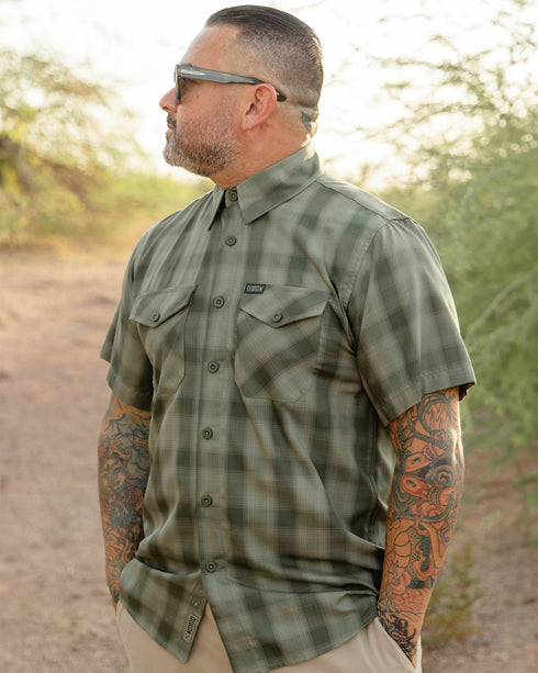 PALO VERDE BAMBOO SHORT SLEEVE BUTTON UP - MENS